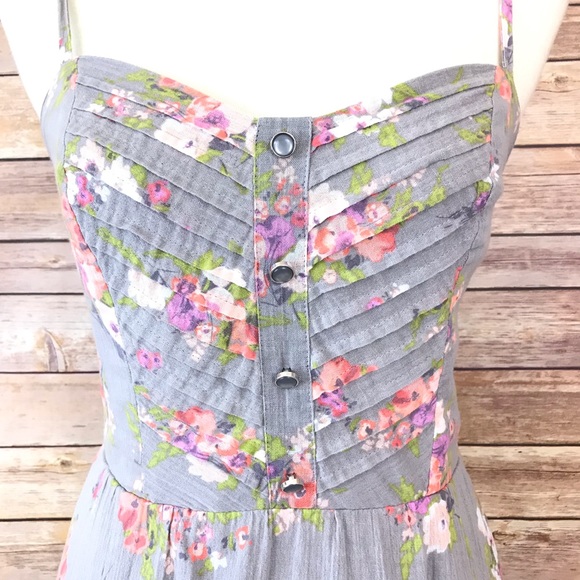LC Lauren Conrad Fit & Flare Floral Dress Size 12 - Picture 3 of 7